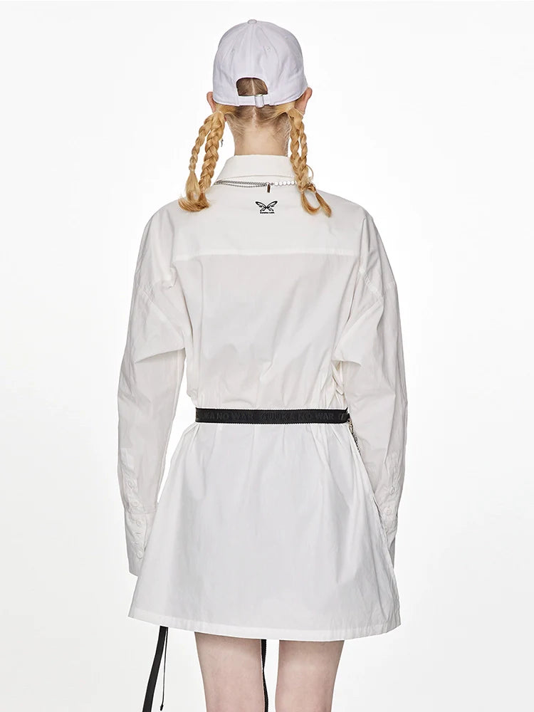 Shirt Design Trend Long Logo Butterfly