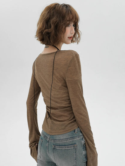 American One T Schulter Slim Long