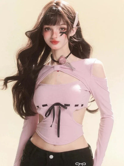 Stitched Top Ribbon Girly