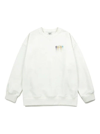 Print Sweatshirt Star Logo Loose