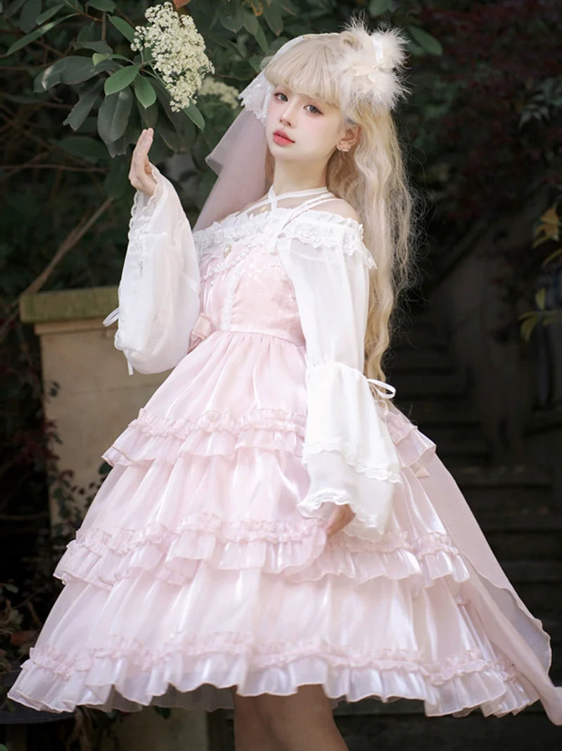Robe rose princesse Lolita pour bébé