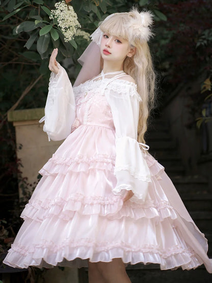 Robe rose princesse Lolita pour bébé