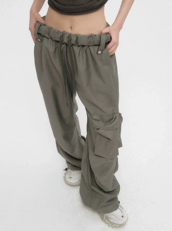 Loose Cargo Large Pocket Pants