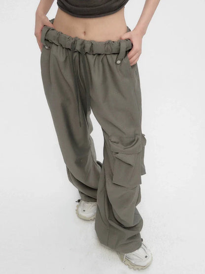 Loose Cargo Large Pocket Pants