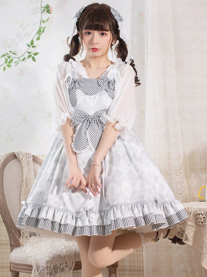 Robe Lolita gris clair et douce