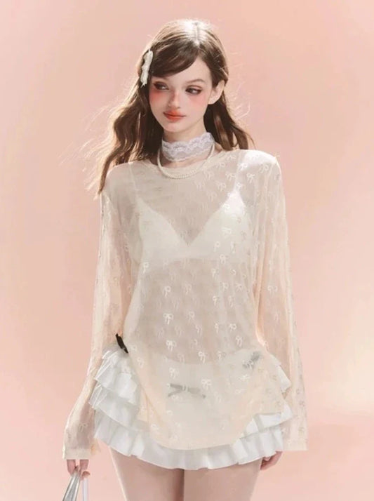 Top Ribbon Sheer Long