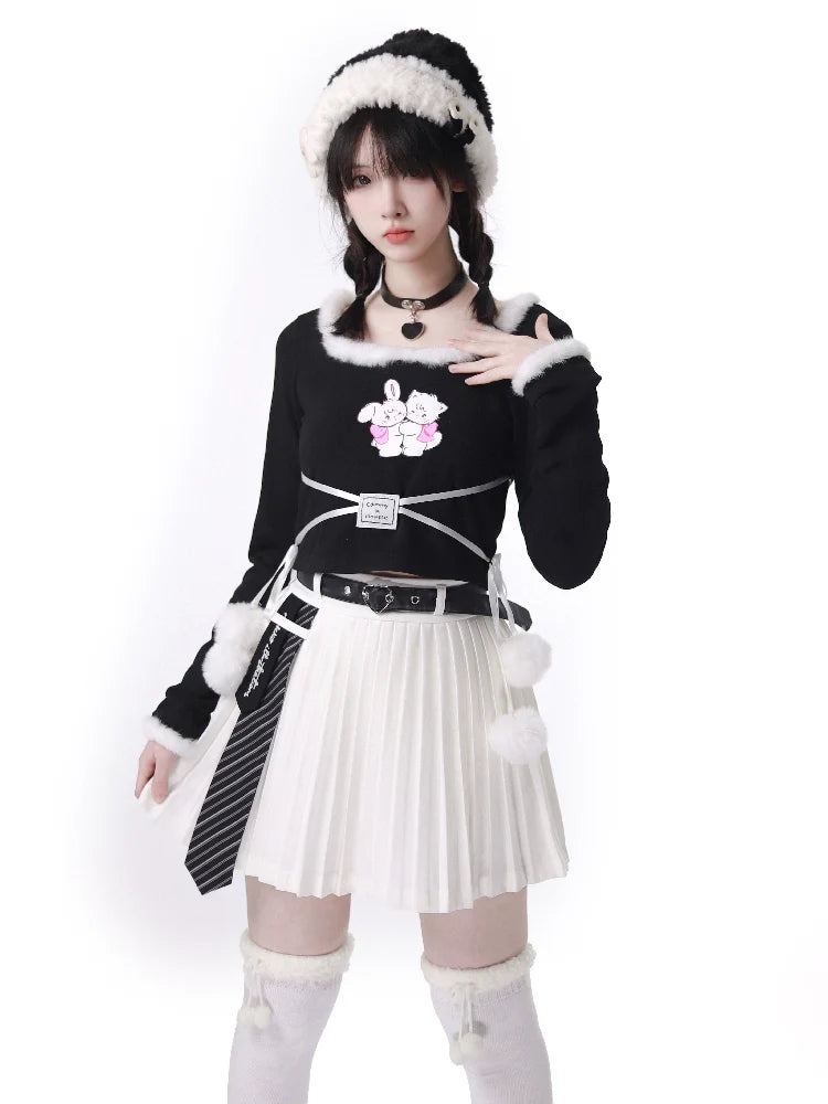Pleated Nectai Eradalie Belt Skirt Curotto