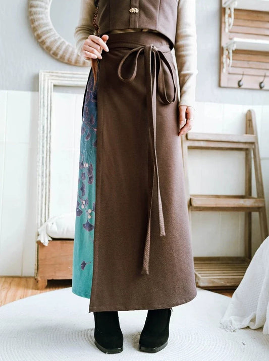 China Spiral Design Piece Two Skirt Skirt