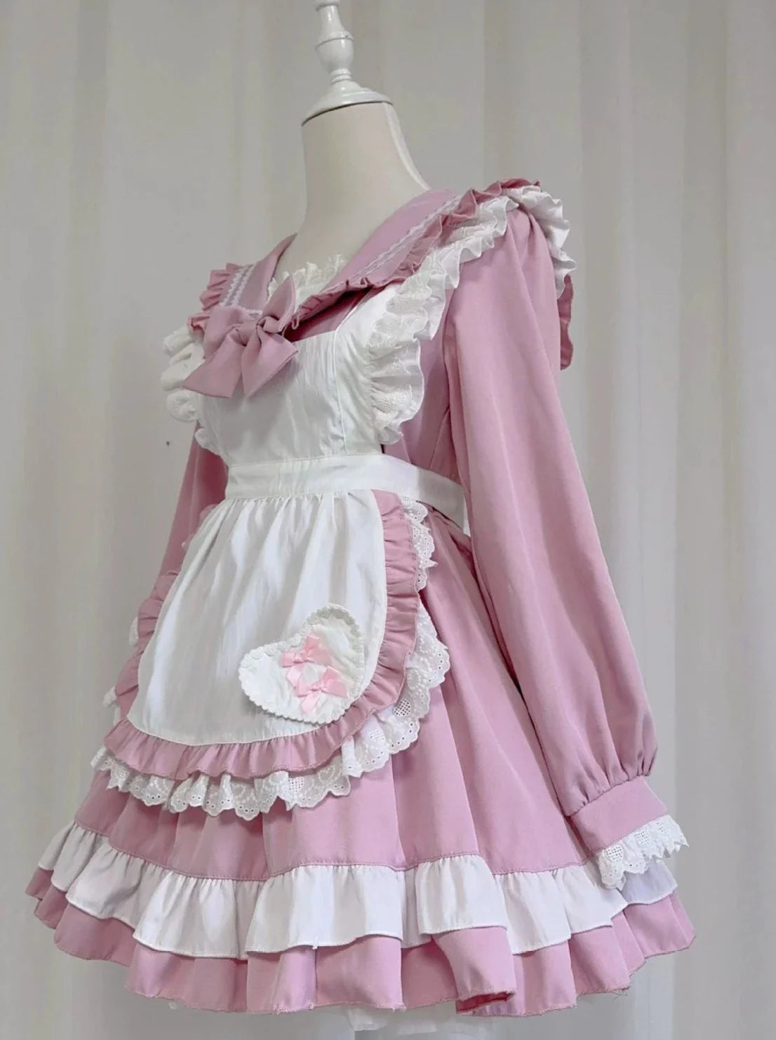 Robe de demoiselle d'honneur style marinière style collège lolita