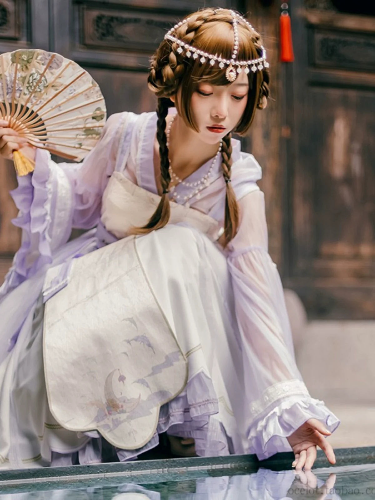 Ensemble Lolita Night Crescent Moon Robe suspendue