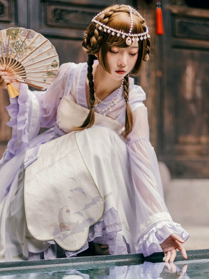 Ensemble Lolita Night Crescent Moon Robe suspendue