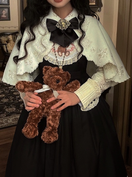 Lolita Cape Dry Doll Antique Embroy Cape