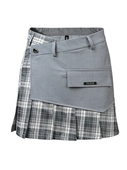 Veste d'été courte + carreaux asymétriques