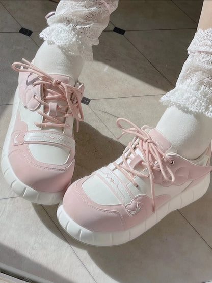Baskets à lacets Angel Neighborhood Angel Little