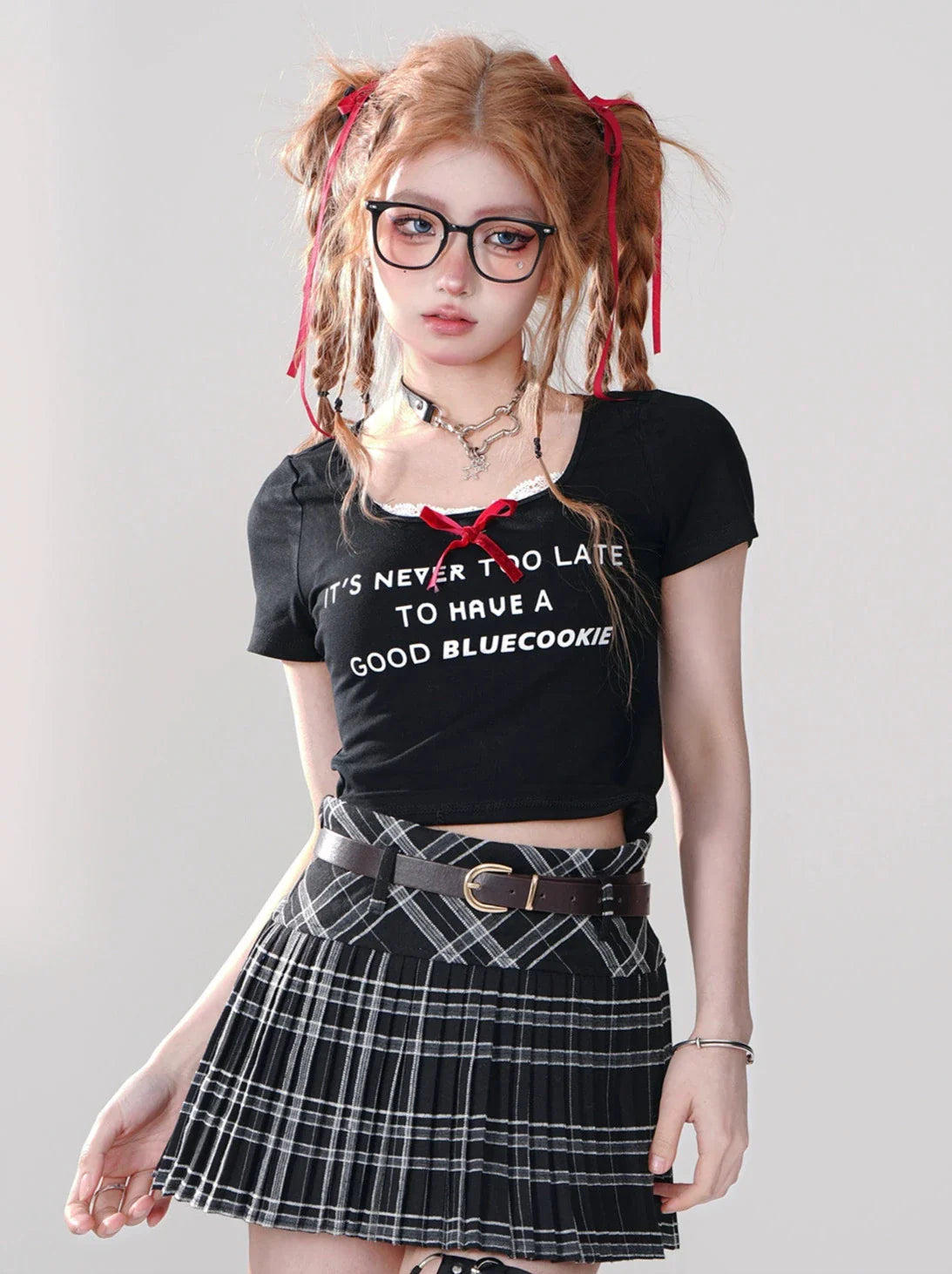T-shirt court avec logo Ribbon Black Generation