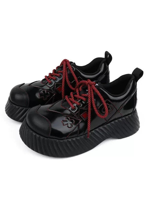 Red Dark Shoes