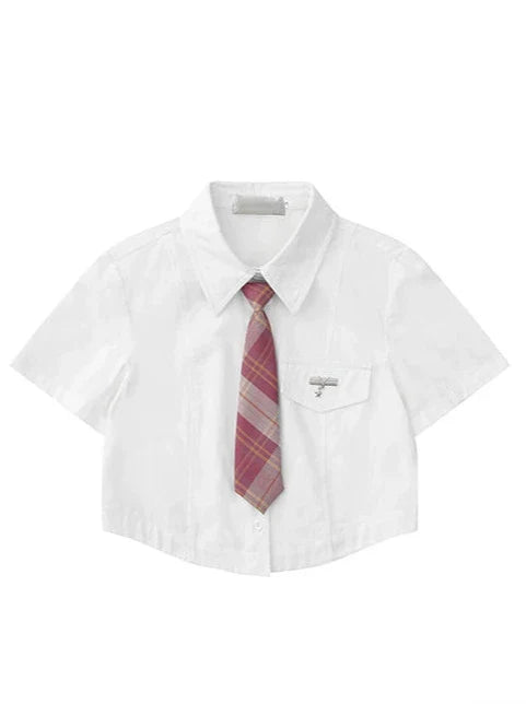 Ensemble chemise style américain + short cravate