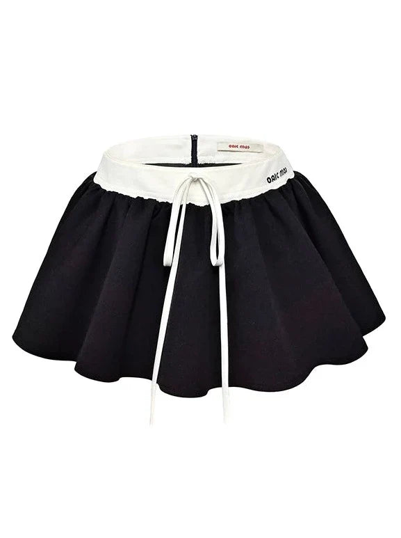 Black All waist Pants Skirt Match Low Twill
