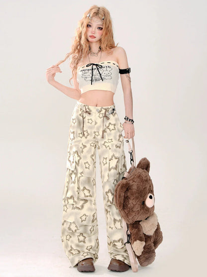 Star Loose Casual Wide Pants