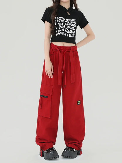 Cargo American Pants Loose Street
