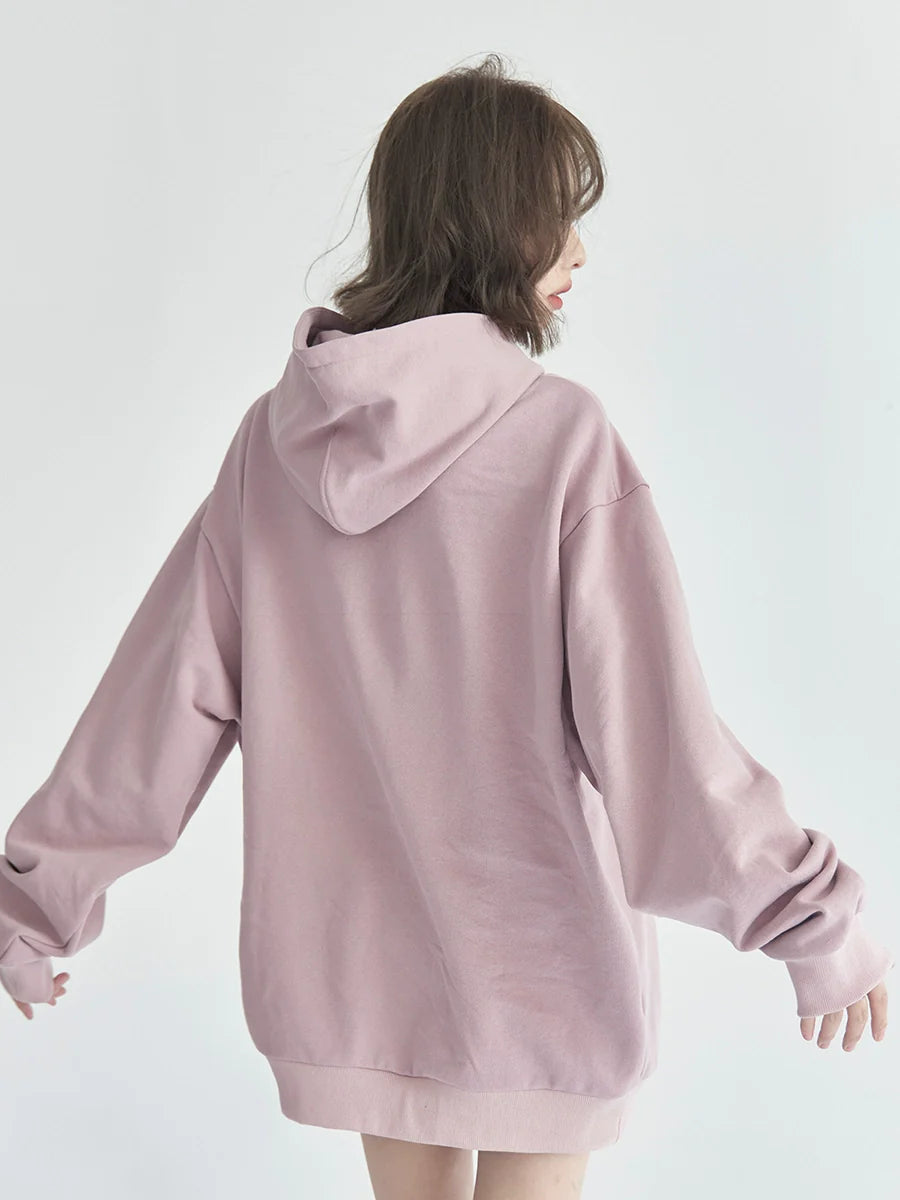 Sweat à capuche ample à motif papillon graphique