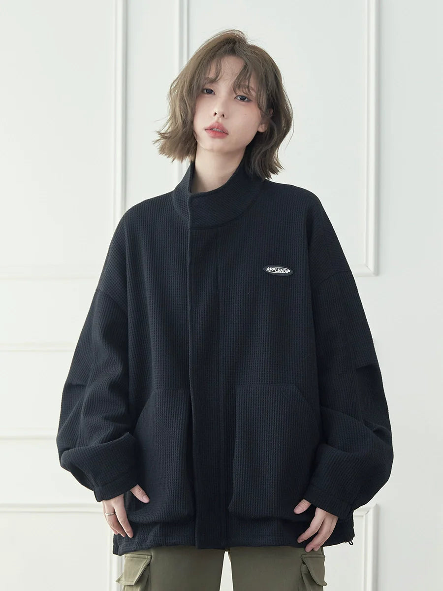 Stehjacke Waffelkragen One Point