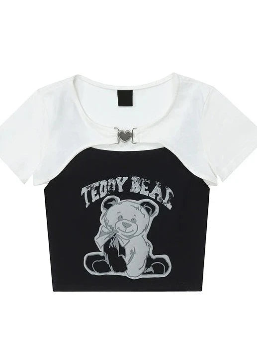T-shirt Bare T-shirt + Mode Long Court