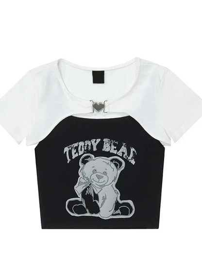 T-shirt Bare T-shirt + Mode Long Court