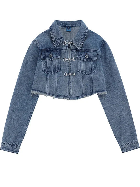 Veste rétro jupe denim + short américain