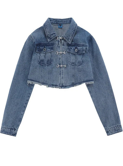 Veste rétro jupe denim + short américain