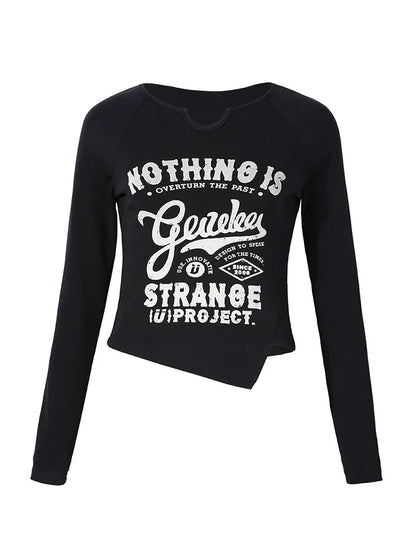 Girl American Hot Style Retro Tops Slim Style