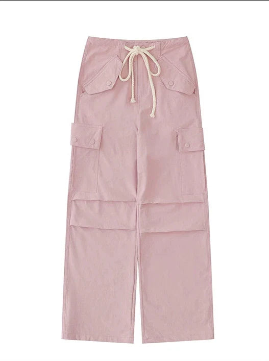 Pantalon Cargo Rose Morandi