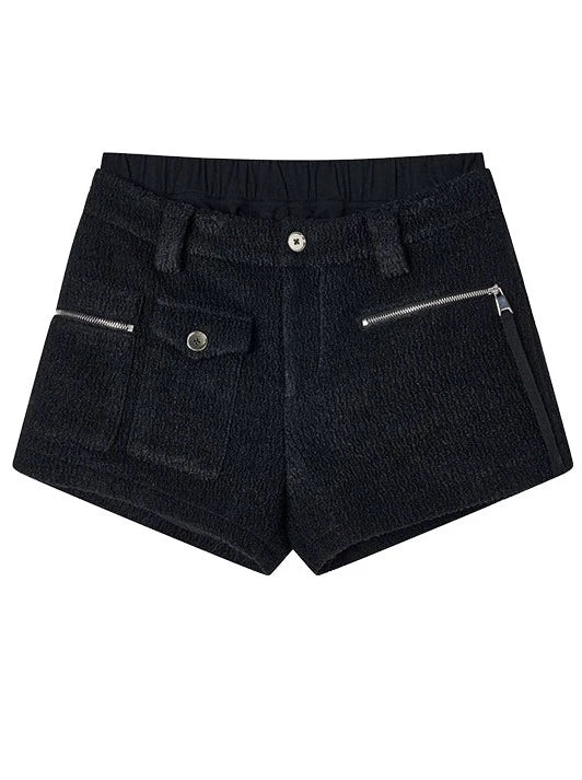 Wool Plush Shorts