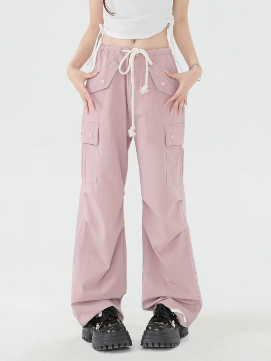 Pantalon Cargo Rose Morandi