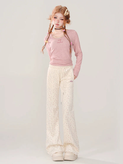 Casual Slim Long Sweet Pants Korean