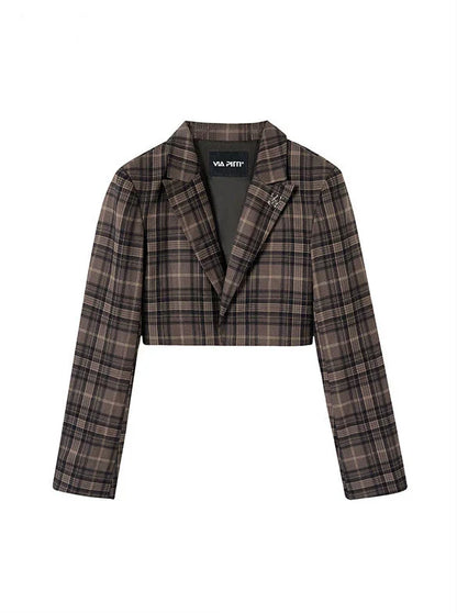 Retro Anzug Stück Schlaf Stil Rock Plissee Jacke College Weste