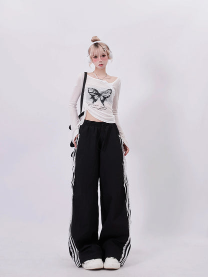 Pants Stripe Side Casual