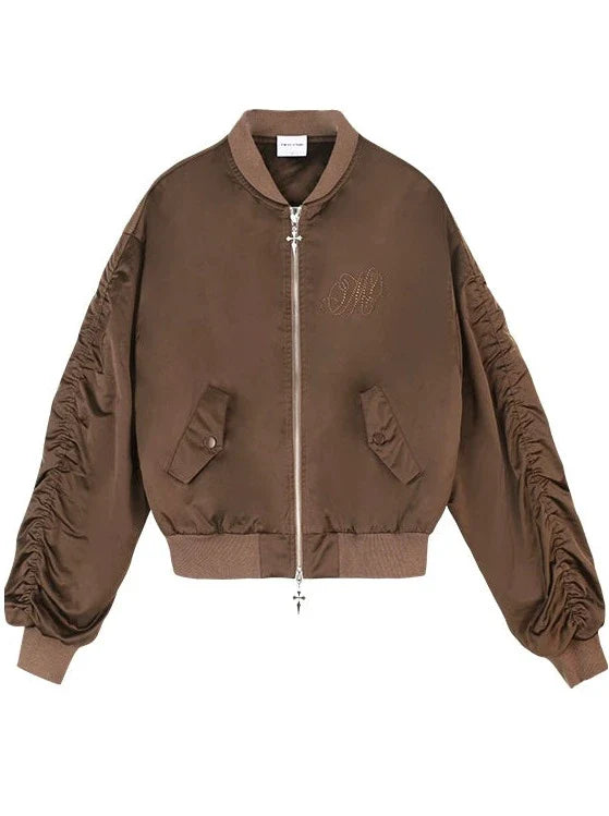 Veste avec logo et jupe à poches froncées + jupe plissée