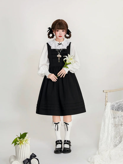 Strapsrock Rüschenband Little + Bluse