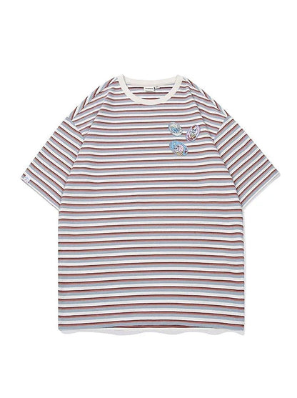 Pop Slim Border Loose T-Shirt