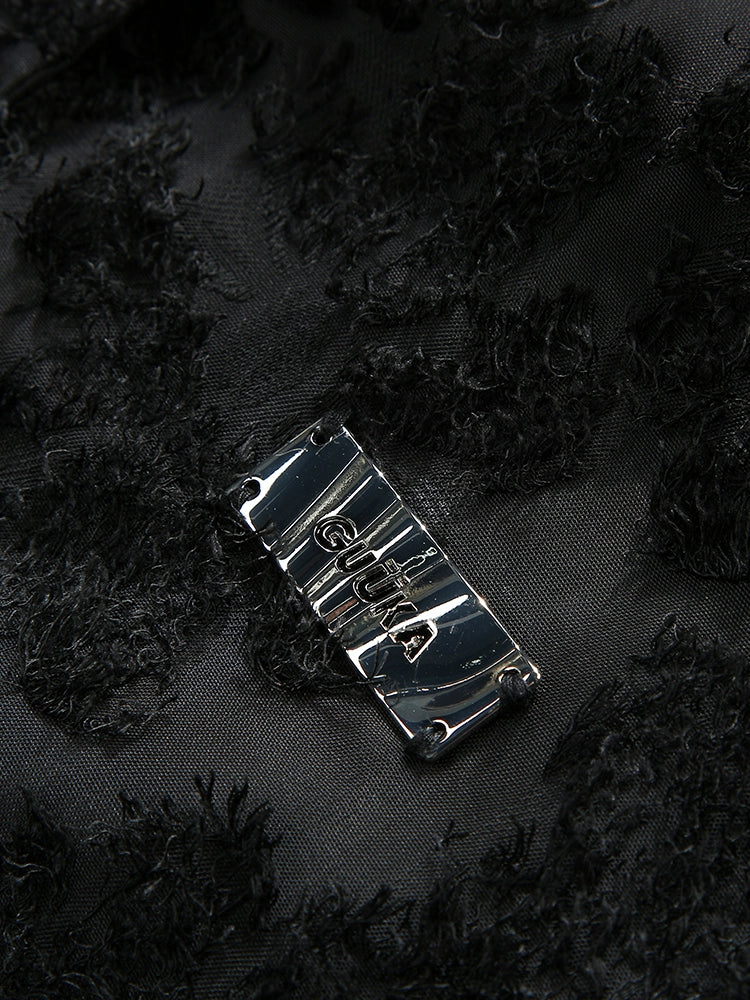 シャツ レース ブラック ロング デザイン 夏