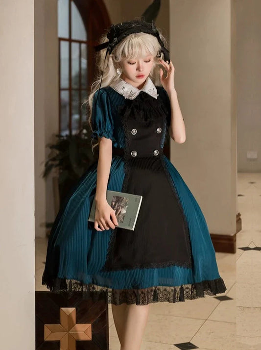 Lolita Dark Wappen Gothic Apron Dress