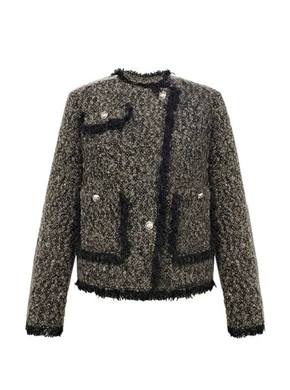 Veste Grand Or Ton Tweed Petit Fre