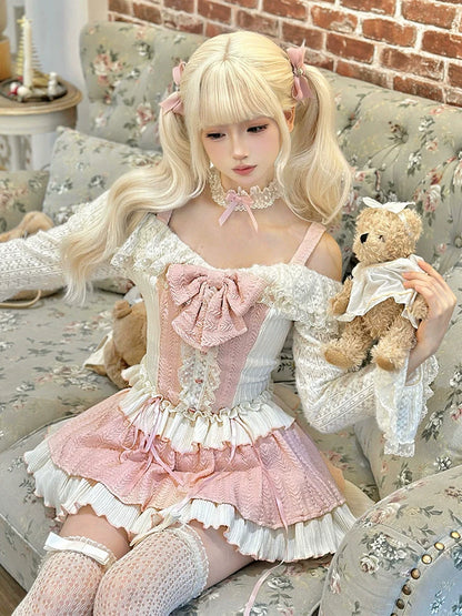Princesse Gâteau Jupe Haut Lait + Fille + Fromage Chaud Sweet Choker Berry Sweet