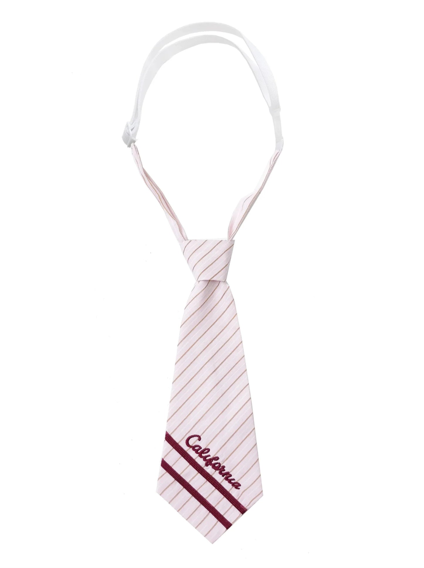 Dress Retro Badge Suit Magic + Striped + Pleated Tie + Navy Shirt Color Academy