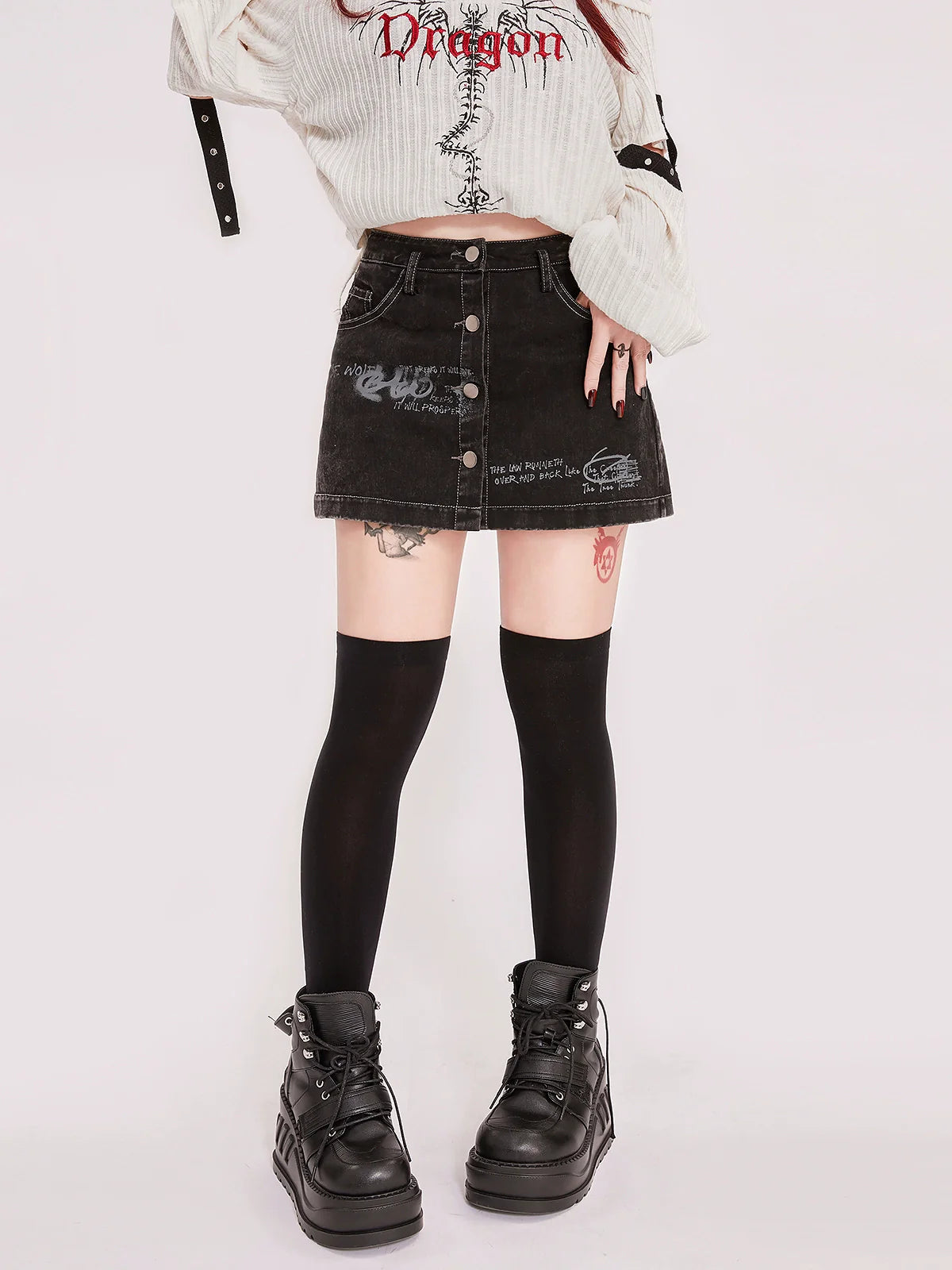Pants Short Rock American Skirt Denim