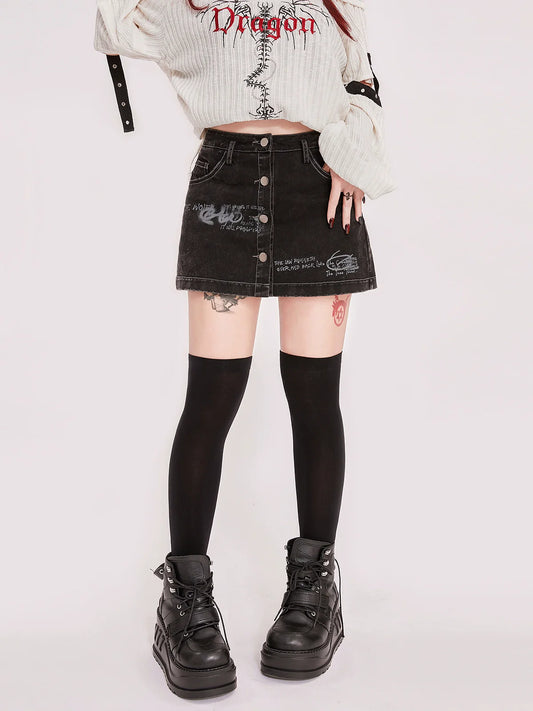 Pants Short Rock American Skirt Denim