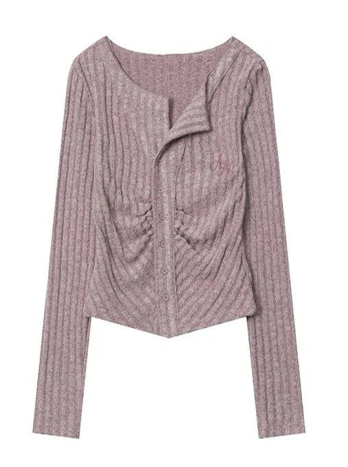 Button Dusty Cardigan