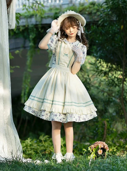 Summer Dress Flower Apron Flower + Retro