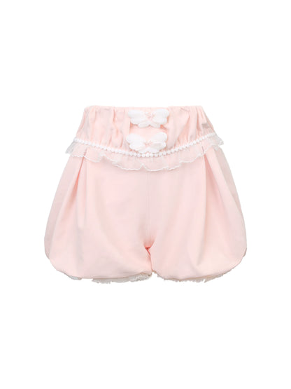 Milk Top Asymmetrical Strawberry + Pants